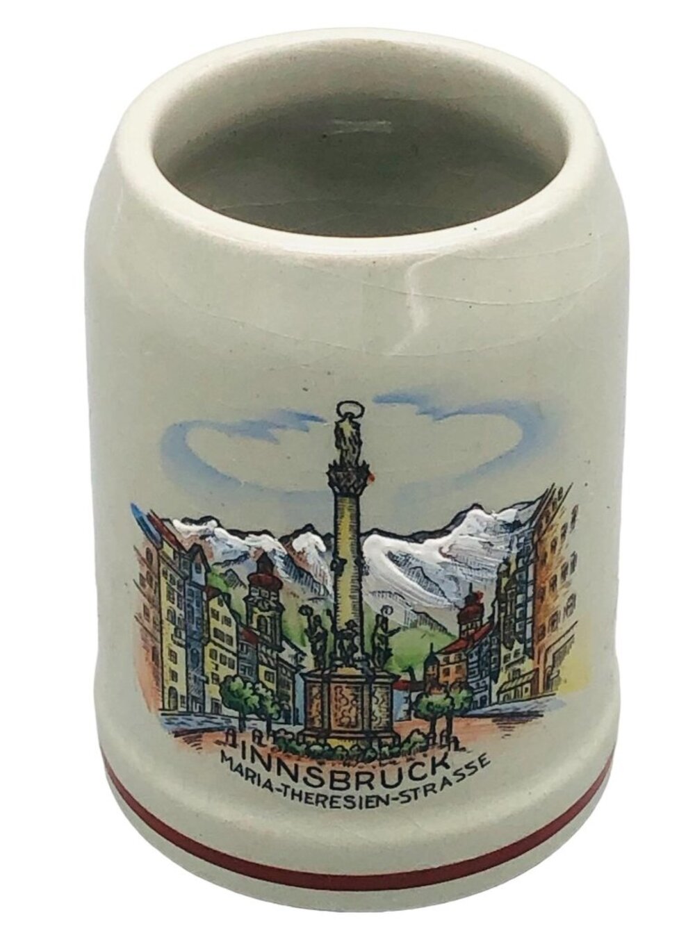 Handmalerei Hand Painted Coffee Cup InnsBruck Maria-theresien-Stasse READ